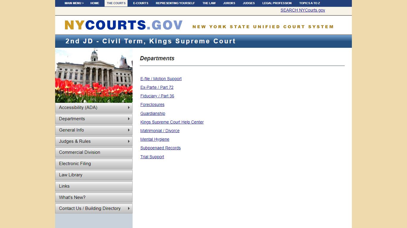 Departments - 2JD Supreme Civil | NYCOURTS.GOV